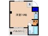 コーポ井上 1Rの間取り