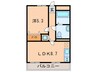 ソフィア朝霧 1LDKの間取り