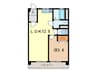 ソフィア朝霧 1LDKの間取り