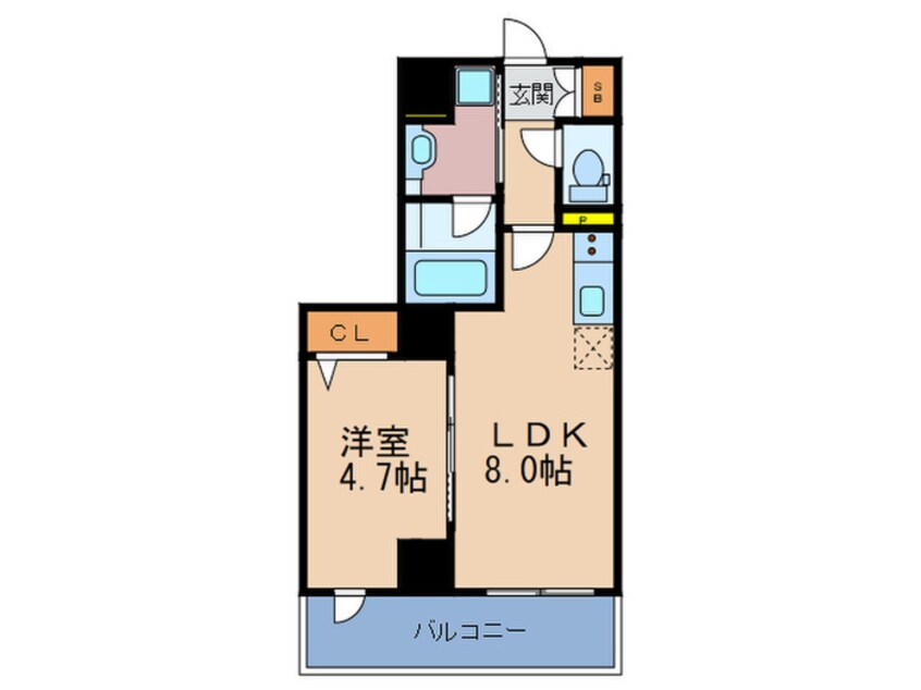 間取図 フォルテ福島