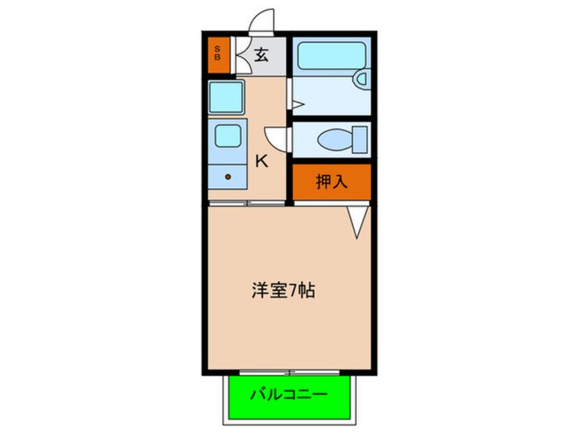 間取図 フレンドハイツ須磨