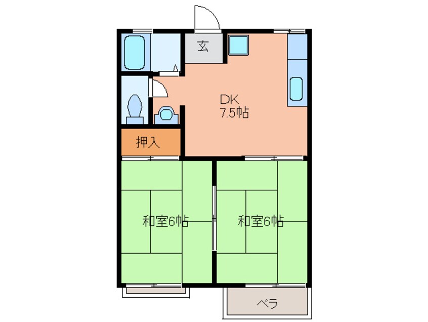 間取図 ﾛｰｾﾞﾝﾊｲﾂ