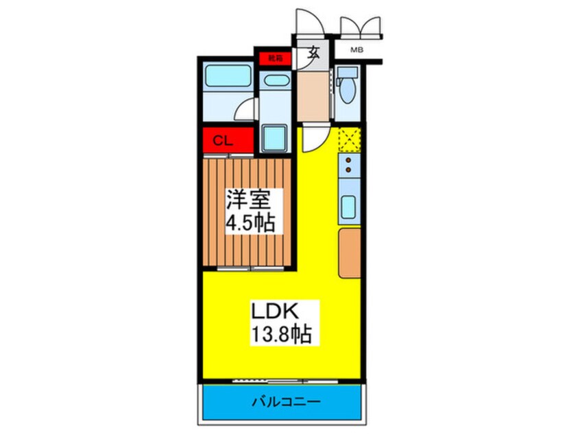 間取図 プレジオ今福鶴見