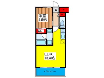 間取図 プレジオ今福鶴見