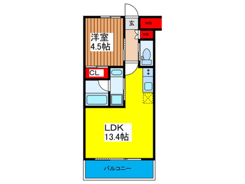 間取図 プレジオ今福鶴見