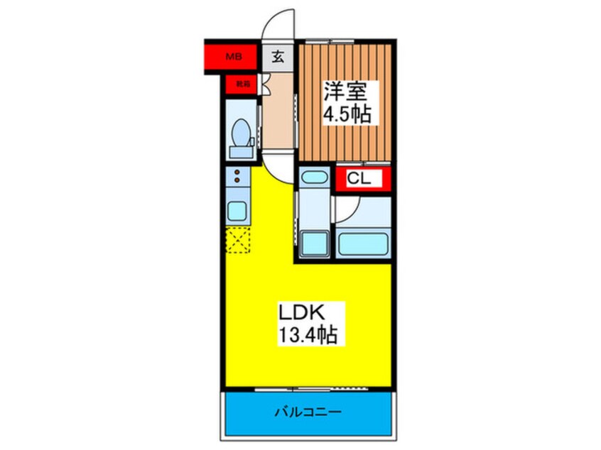 間取図 プレジオ今福鶴見