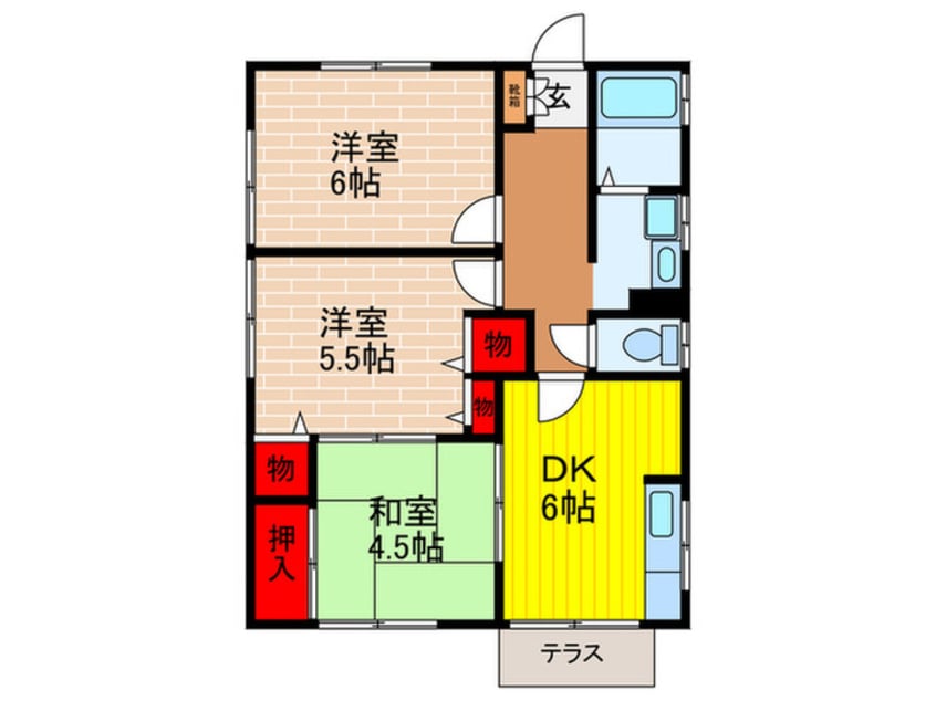 間取図 ファミリ－ハイツ２