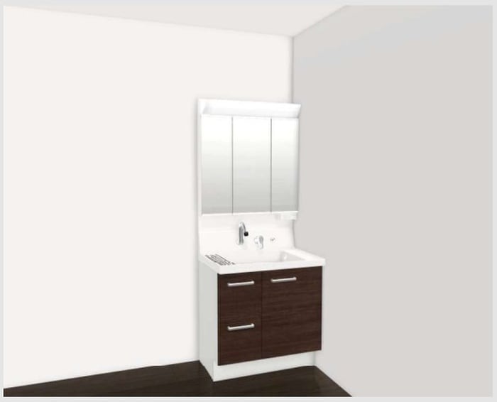 洗面 仮)下京区吉文字町新築計画