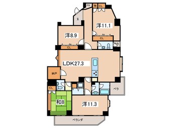 間取図 ロア帝塚山