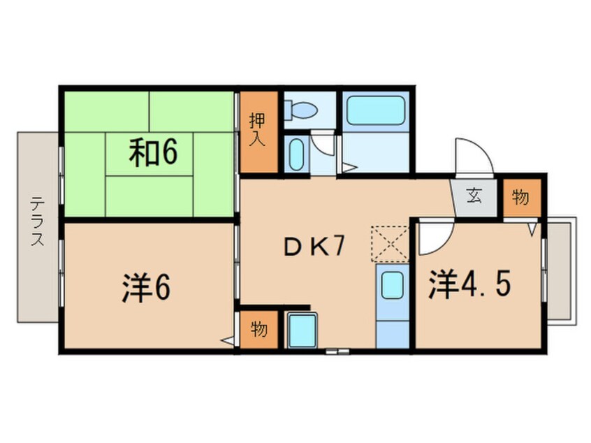 間取図 バンビタウンＡ棟