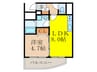 サンレムート新大阪eastⅡ 1LDKの間取り