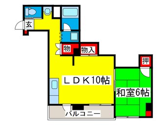 間取図 ハイツシャレード