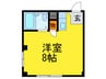 三幸ハイツ 1Rの間取り