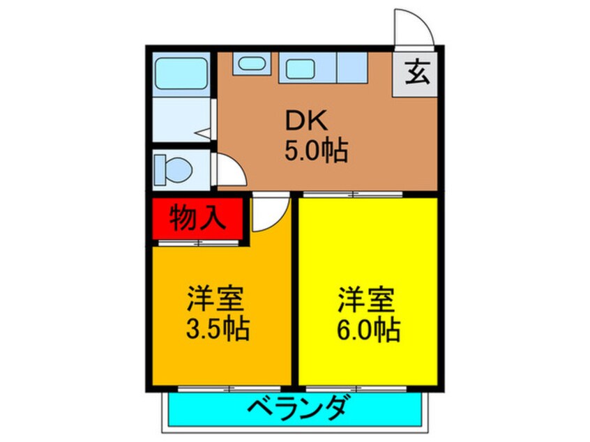 間取図 グリ－ンマンション