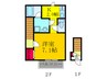 ラフォーレ末広 1Kの間取り