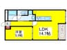 泉ヶ丘コーポラスA棟(305) 1LDKの間取り