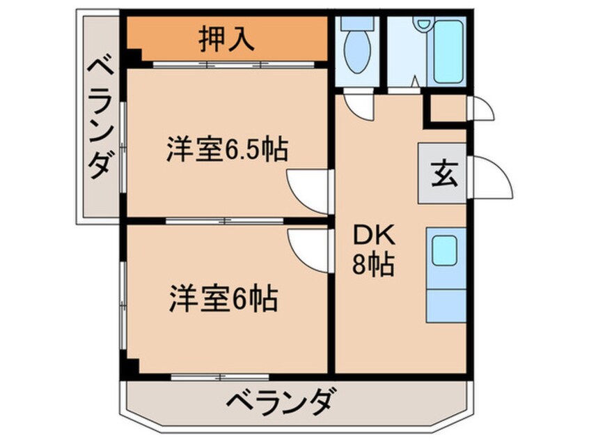 間取図 シャルル久御山