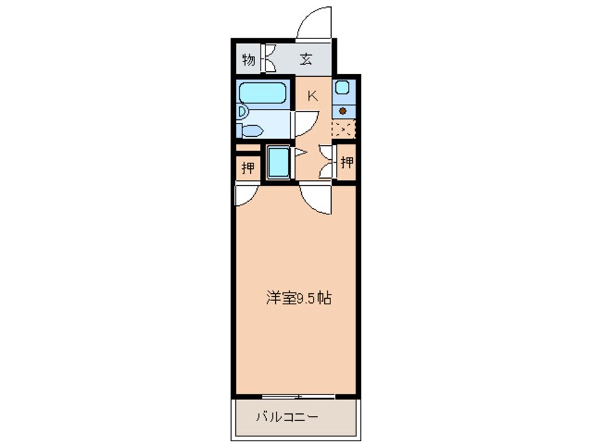 間取図 ダイアパレス西神戸（３０８）