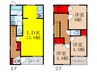 建石ヒルズ２号棟 3LDKの間取り
