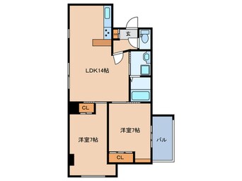 間取図 ヒルズ扇町