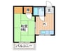 昌康マンション 1Kの間取り