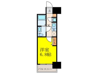 間取図 アドバンス江坂ラシュレ