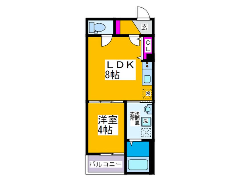 間取図 CINQ南巽