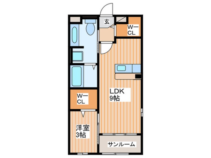 間取図 ベルア－ジュ千山