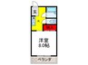 ビュ－ラ－山手 1Kの間取り