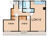 生頼第２ビル 2LDKの間取り