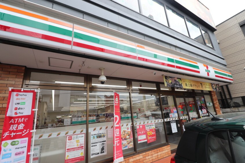 セブンイレブン石山駅前店(コンビニ)まで450m ドミノリバ－サイド