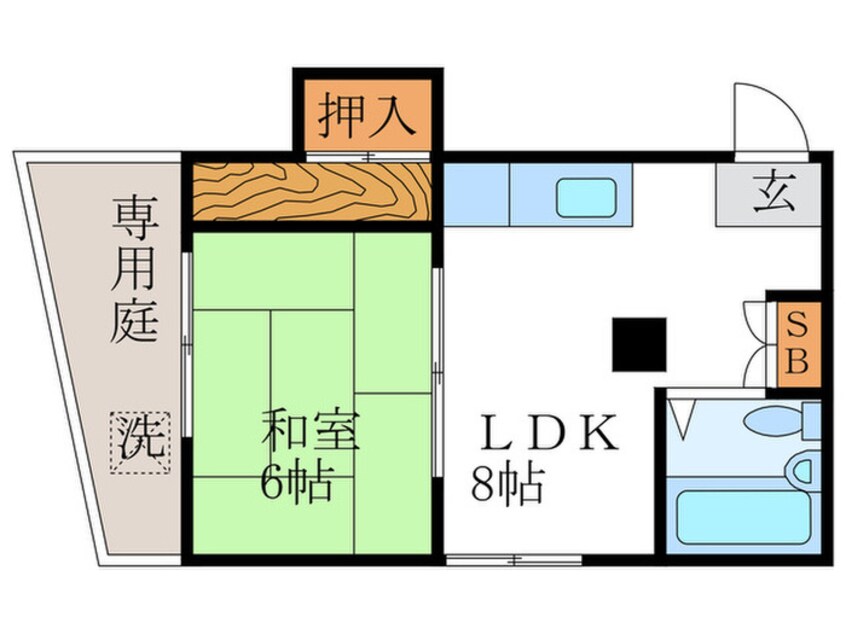 間取図 グリンピア桂