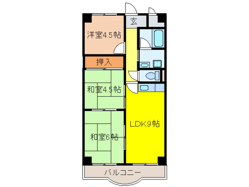 間取図 ドミ　ソレイユ