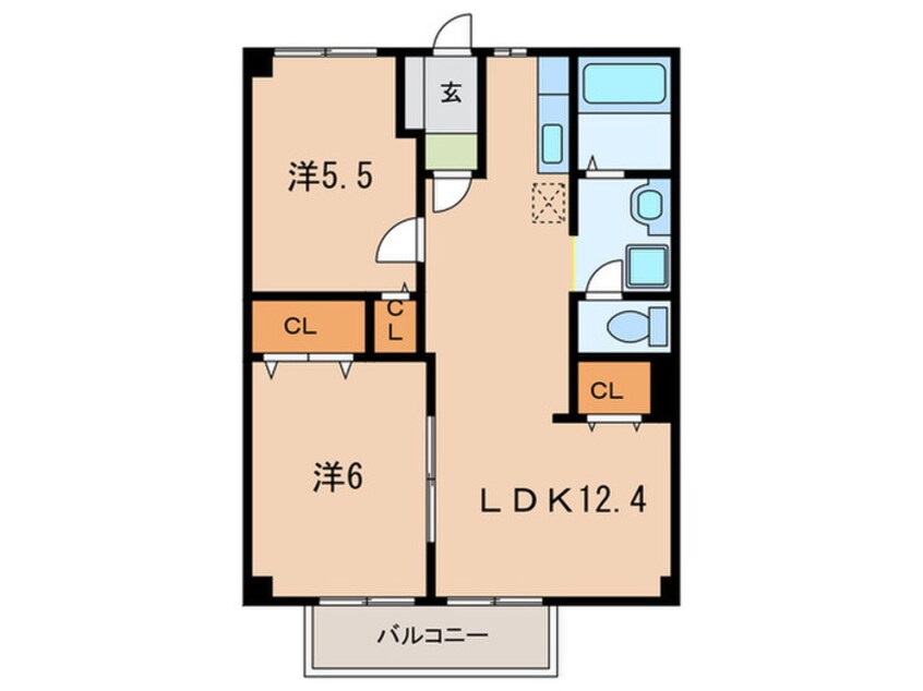 間取図 サンハイツ（片山）
