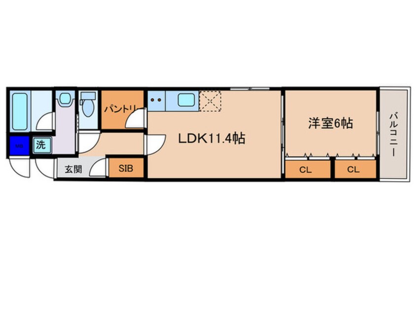 間取図 フォレスト油小路四条