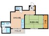 淀川マンション 1DKの間取り