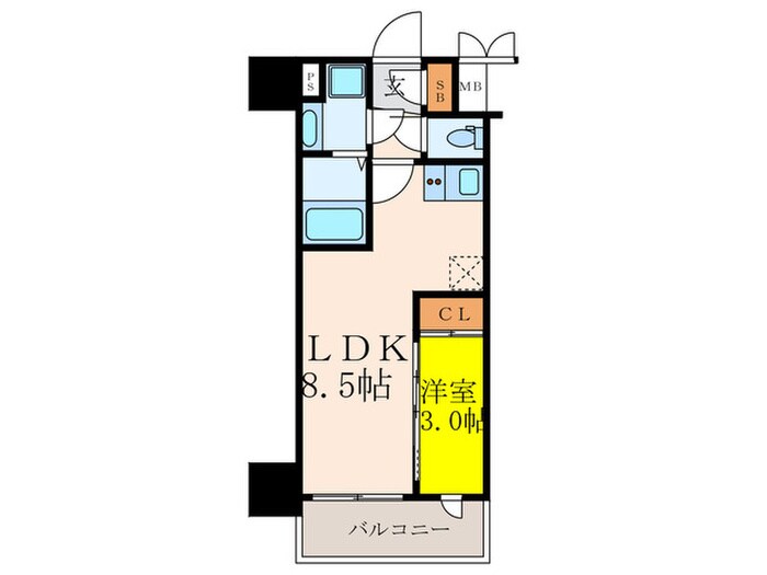 間取り図 ｱﾄﾞﾊﾞﾝｽ江坂東ﾃﾞﾊﾟｰﾙ(1006)
