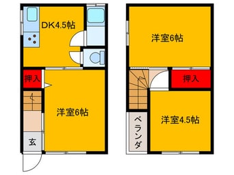 間取図 瓢箪山町戸建