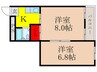 上田ハイツ 2Kの間取り