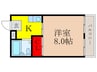 上田ハイツ 1Kの間取り