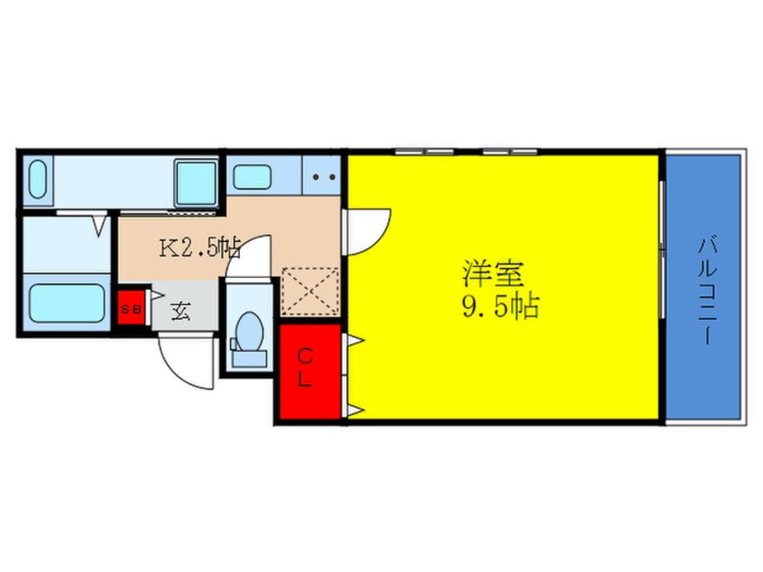 間取図 フジパレス瑞光