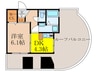 ｴｽﾃﾑｺｰﾄ新大阪Ⅲｽﾃｰｼｮﾝﾌﾟﾗｻﾞ 1DKの間取り
