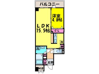 間取図 グリシ－ヌ