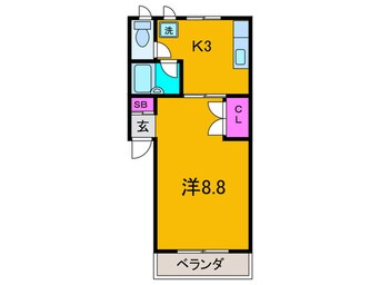 間取図 ベルメゾン住吉