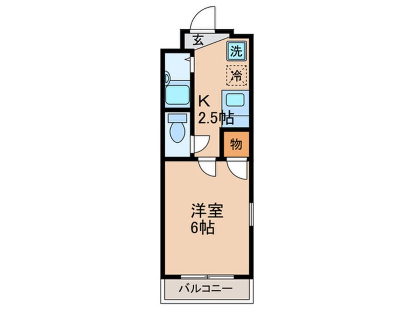間取図 ルミエ－ル西長堀