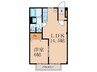 ソレイユ唐崎 1LDKの間取り