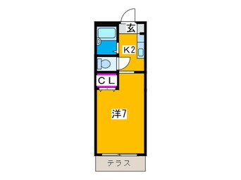 間取図 エレガンタナカⅡ