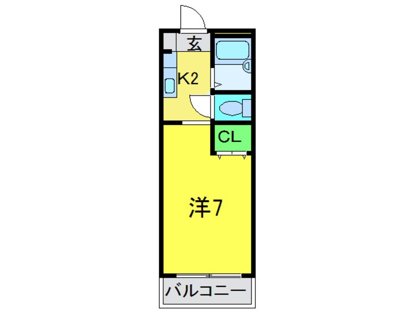 間取図 エレガンタナカⅡ