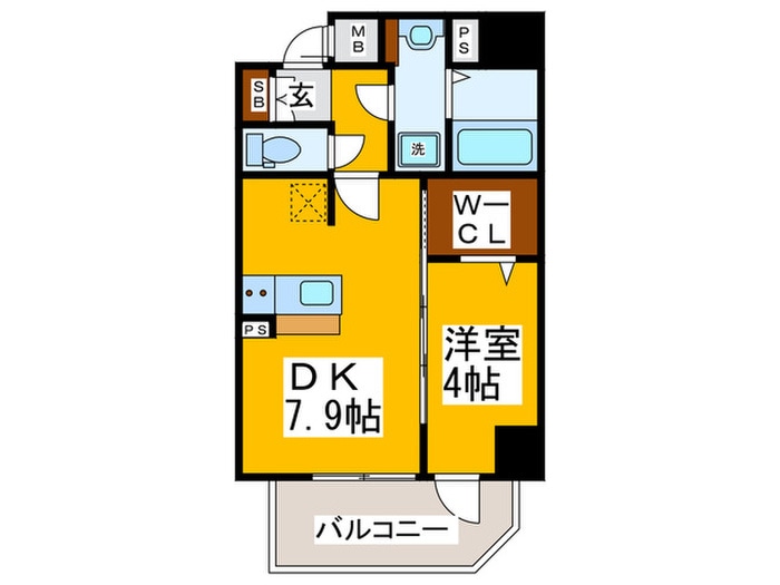間取り図 ﾚｵﾝｺﾝﾌｫｰﾄ堀江公園(1104)