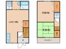 橘３丁目戸建て 2LDKの間取り